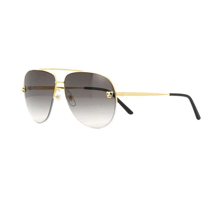 カルティエ CARTIER SUNGLASS レディースサングラス CT0065S 001 D47B20L